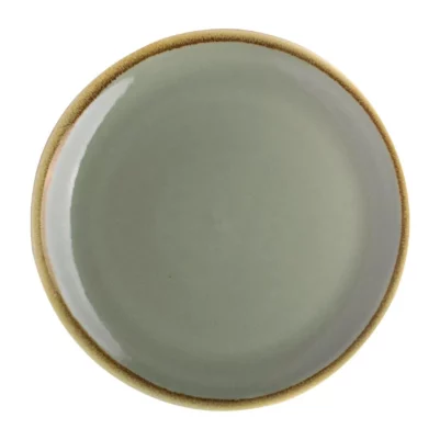 Assiette plate ronde couleur mousse Kiln Olympia 230mm lot de 6