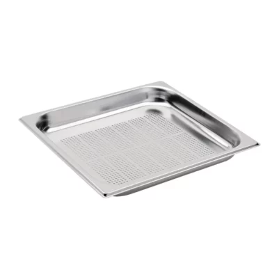 Bac inox perforé GN 2/3 Gastro M profondeur 65mm