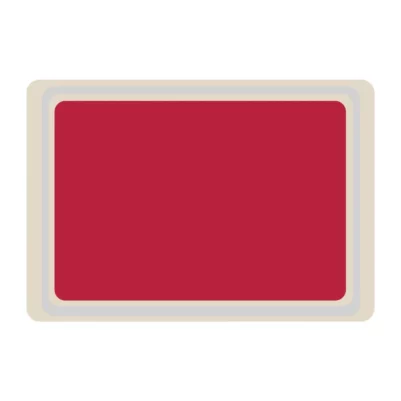 Plateau de service en polyester Roltex Euronorme 530x370mm rouge