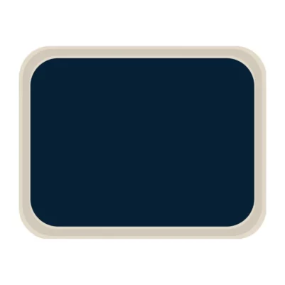 Plateau de service en polyester Roltex standard 455x355mm bleu