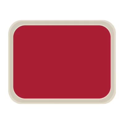 Plateau de service en polyester Roltex America 460 x 360mm rouge