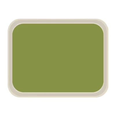 Plateau de service en polyester Roltex America 460 x 360mm vert