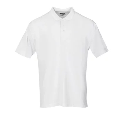 Polo mixte blanc S