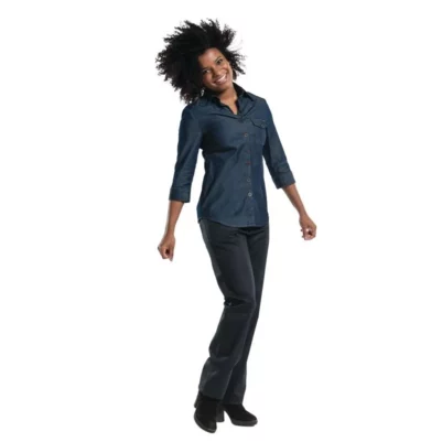 Chemisier femme denim stretch Chaud Devant bleu XXL