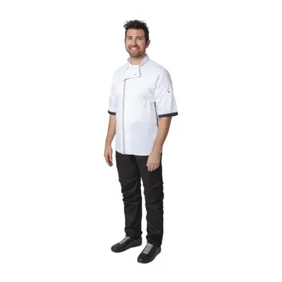 Veste de cuisine blanche à manches courtes Southside XXL