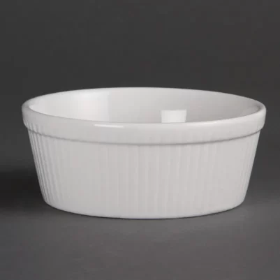 Plats à gratin ronds blancs Olympia 134mm (Lot de 6)
