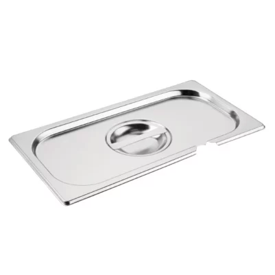 Couvercle inox GN 1/3 avec encoche Vogue