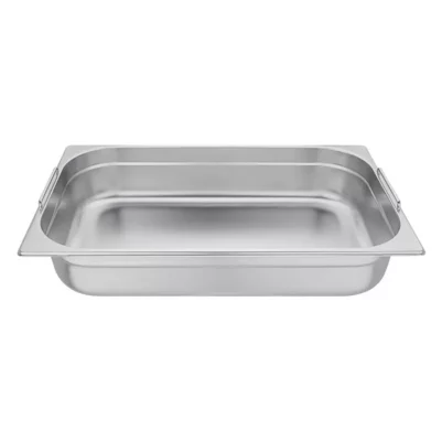 Bac GN 1/1 en inox avec poignées Vogue 100mm