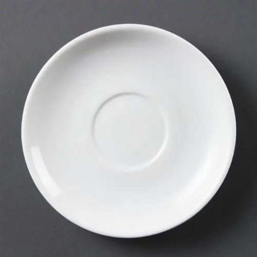 Soucoupes empilables Olympia Whiteware (Lot de 12)