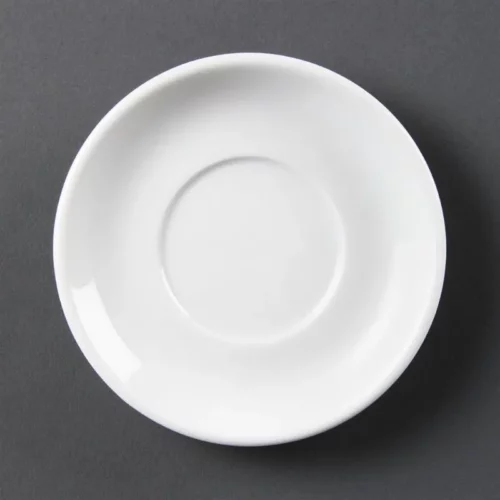Soucoupe pour tasse à espresso empilable blanche Olympia (Lot de 12)