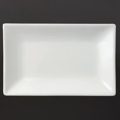 Plat rectangulaire de service 200 x 130mm Olympia (Lot de 6)