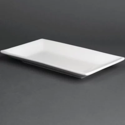 Plat rectangulaire de service 250 x 150mm Olympia (Lot de 4)
