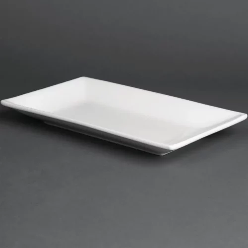 Plat rectangulaire de service 250 x 150mm Olympia (Lot de 4)