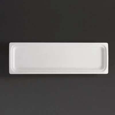 Plat blanc GN 2/4 Olympia Whiteware 30mm