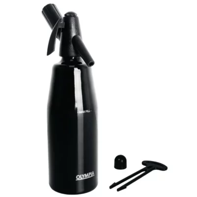 Siphon à eau de seltz noir Olympia 1L