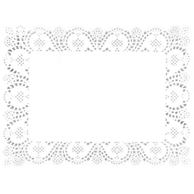 Napperons rectangulaires en papier Olympia (Lot de 250)