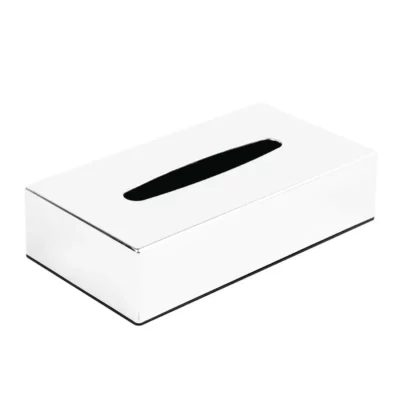 Boîte à mouchoirs rectangulaire Bolero chrome brillant