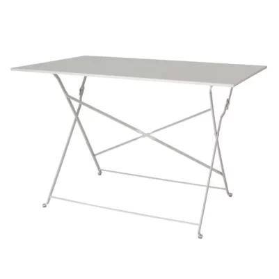 Table de terrasse pliable Bolero grise 1100 x 700mm