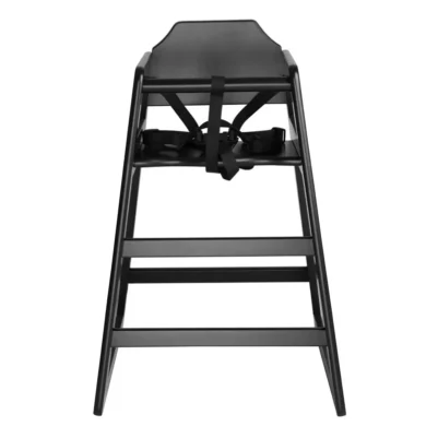 Chaise haute en bois Bolero noire