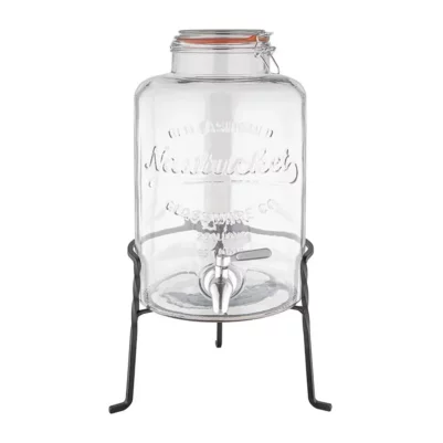 Distributeur d'eau rétro en verre avec socle Olympia 8,5L