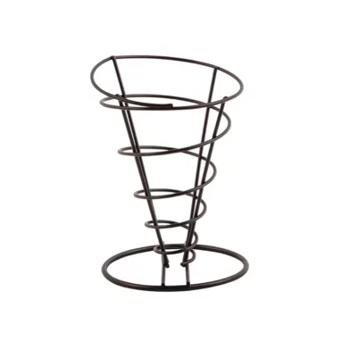 Support conique pour frites noir Olympia