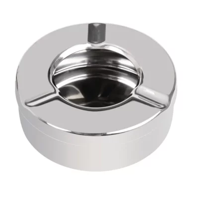 Cendrier inox anti-vent Olympia 90mm (lot de 6)