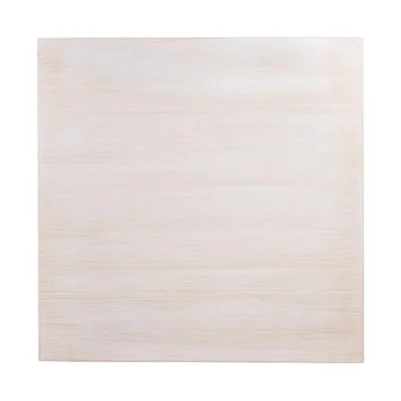 Plateau de table carré pré-percé vintage blanc Bolero 700mm