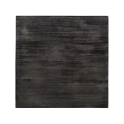 Plateau de table carré pré-percé vintage noir Bolero 700mm