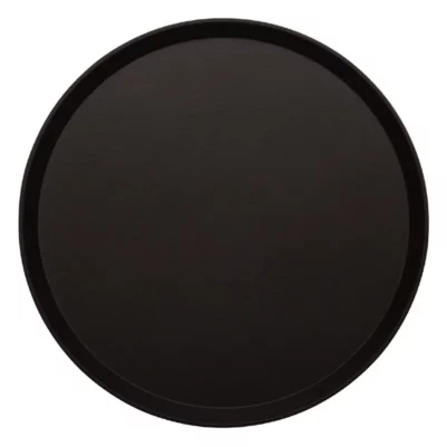 Plateau rond fibre de verre antidérapant Treadlite Cambro noir 40,5 cm
