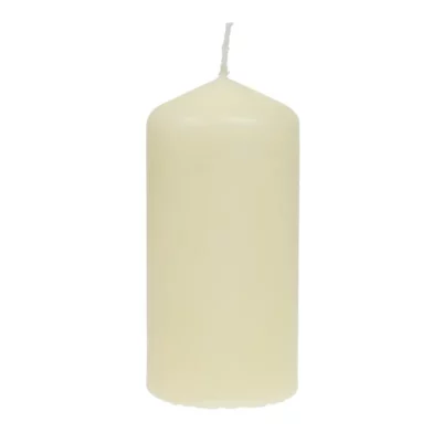 Bougies hautes cylindriques ivoire Bolsius 120mm (lot de 12)