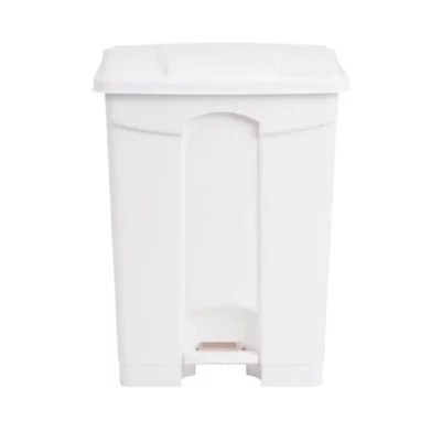 Poubelle de cuisine à pédale Jantex blanche 65L