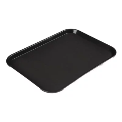 Plateau rectangulaire en polypropylène Fast Food Cambro noir 41 cm