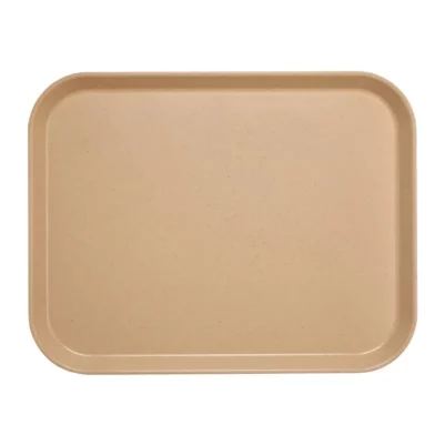 Plateau en polyester Versalite Cambro moka moucheté 45,7 cm