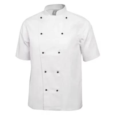 Veste de cuisine mixte Whites Chicago manches courtes blanche XXL