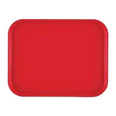 Plateau rectangulaire en polypropylène Fast Food Cambro rouge 41 cm