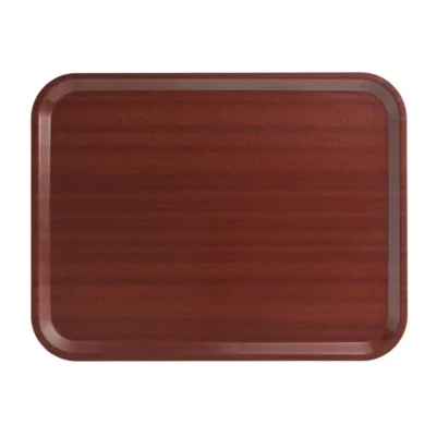 Plateau stratifié lisse Capri Cambro acajou 430mm