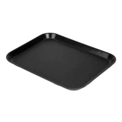 Plateau rectangulaire antidérapant en fibre de verre EpicTread Cambro noir 35 cm