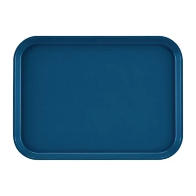 Plateau rectangulaire antidérapant en fibre de verre EpicTread Cambro bleu 35 cm