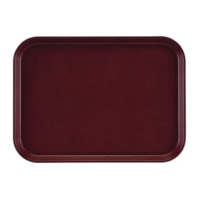 Plateau rectangulaire antidérapant en fibre de verre EpicTread Cambro bordeaux 35 cm