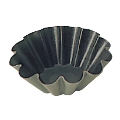 Moules à mini brioche antiadhésifs 75mm Matfer Bourgeat (lot de 12)