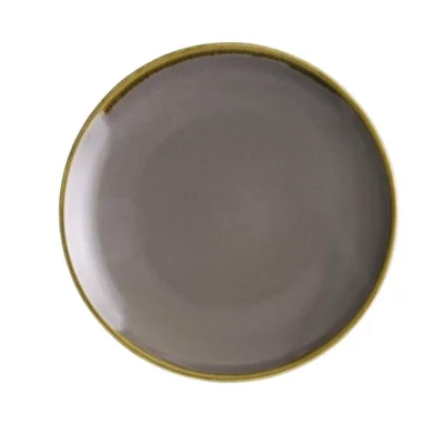 Assiettes plates rondes grises Kiln Olympia 178mm lot de 6