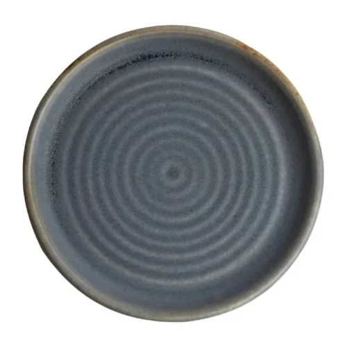 Assiettes plates granit bleu Olympia Canvas 18 cm  (Lot de 6)