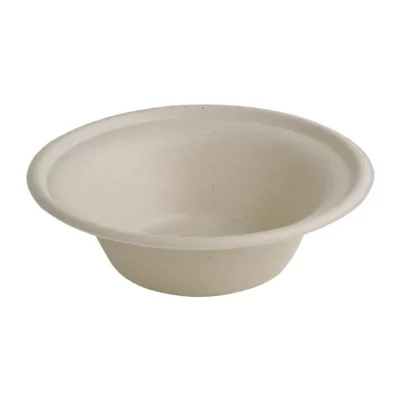 Bols ronds compostables en bagasse coloris naturel Fiesta Compostable 312ml (lot de 50)