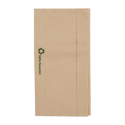 Serviettes kraft recyclées pliées Fiesta Recyclable 320x300mm (lot de 6000)