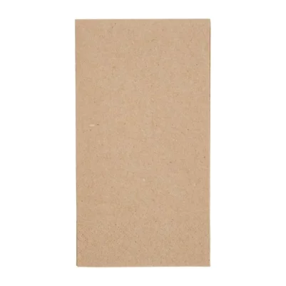 Serviettes snacking recyclées 2 plis pliage 1/8 Fiesta Recyclable 330mm kraft (lot de 2000)