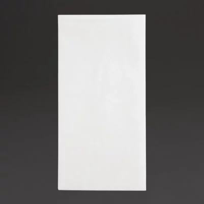 Serviettes dîner 2 plis format 1/8 Fiesta Recyclable 400mm blanches (lot de 2000)