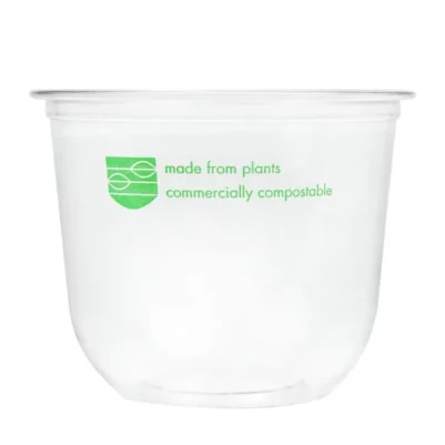 Pots Deli en PLA compostables série 96 Vegware 340ml (lot de 1000)
