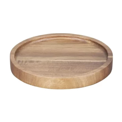 Assiette ronde en acacia Olympia 150mm