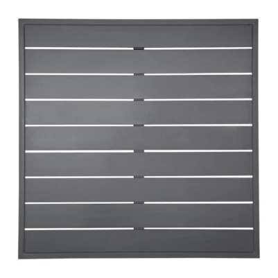 Plateau de table carré en aluminium Bolero gris foncé 700 mm