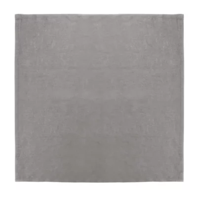 Serviettes de table en lin Olympia grises 400x400mm (lot de 12)